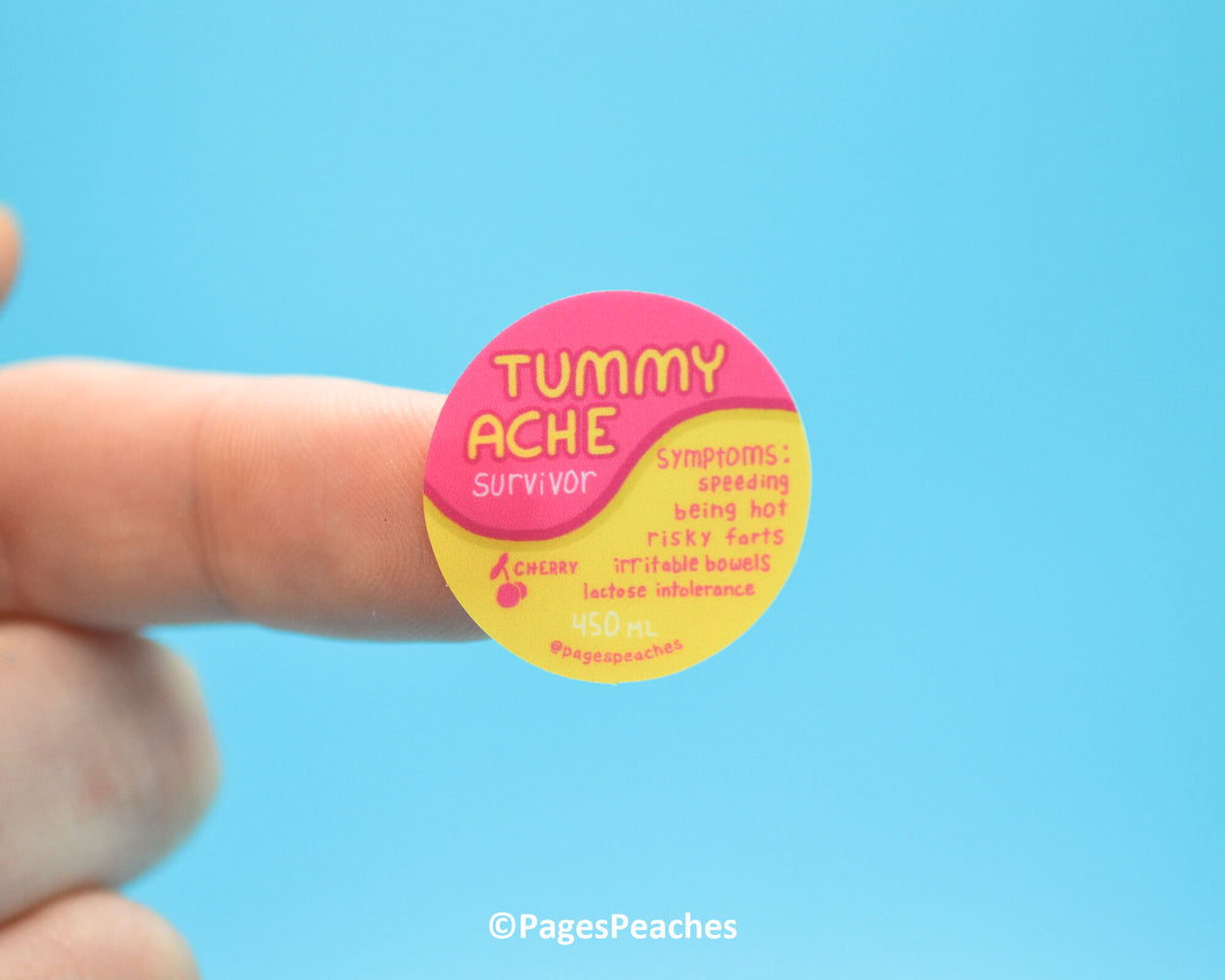 Mini Tummy Ache Sticker