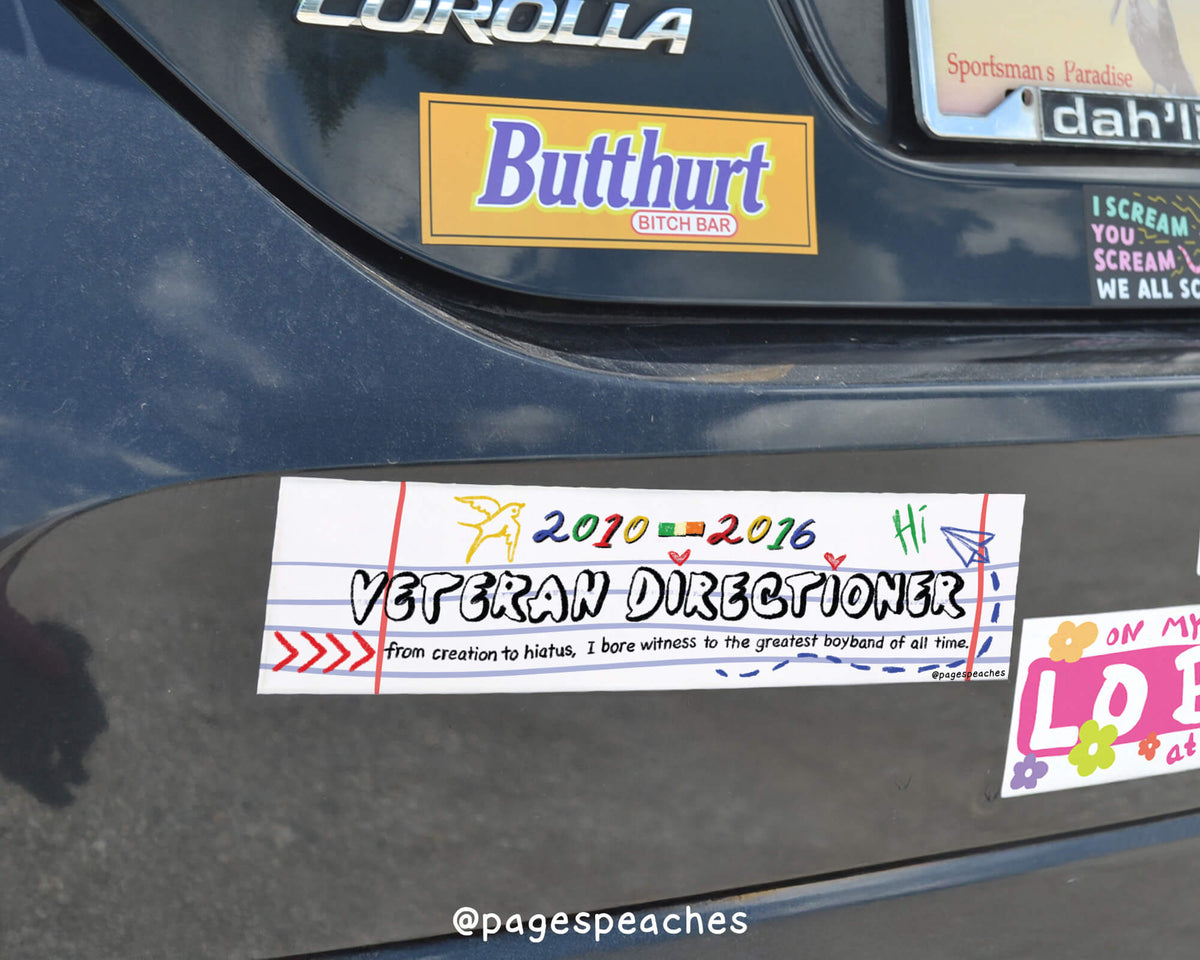 Veteran Directioner Bumper Sticker
