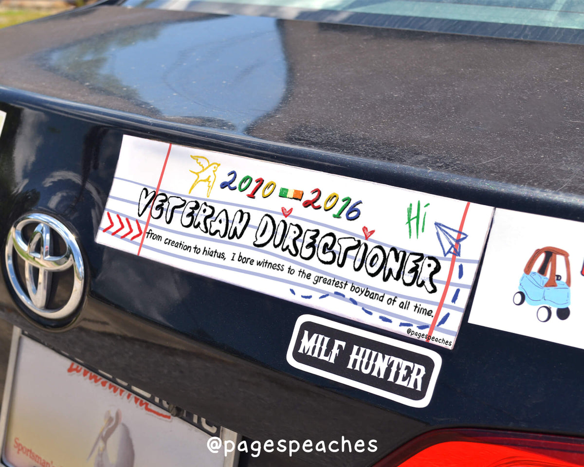 Veteran Directioner Bumper Sticker