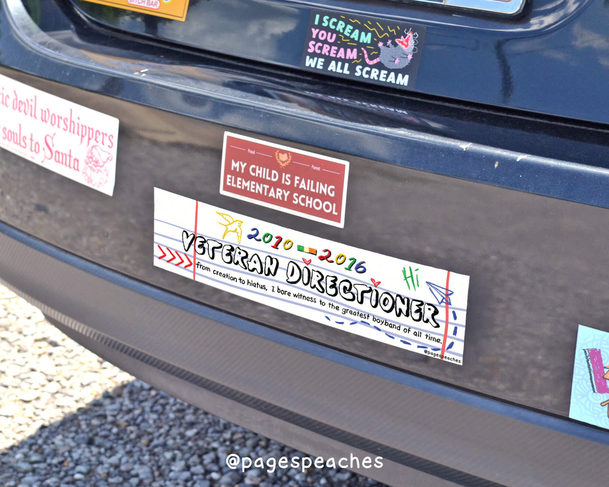 Veteran Directioner Bumper Sticker