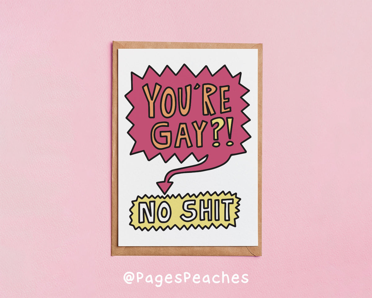 You&#39;re Gay No Shit Card