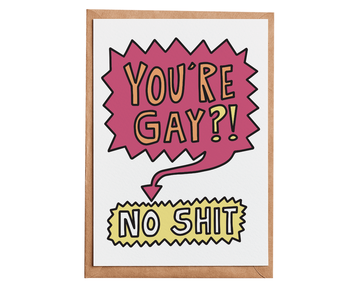 You&#39;re Gay No Shit Card