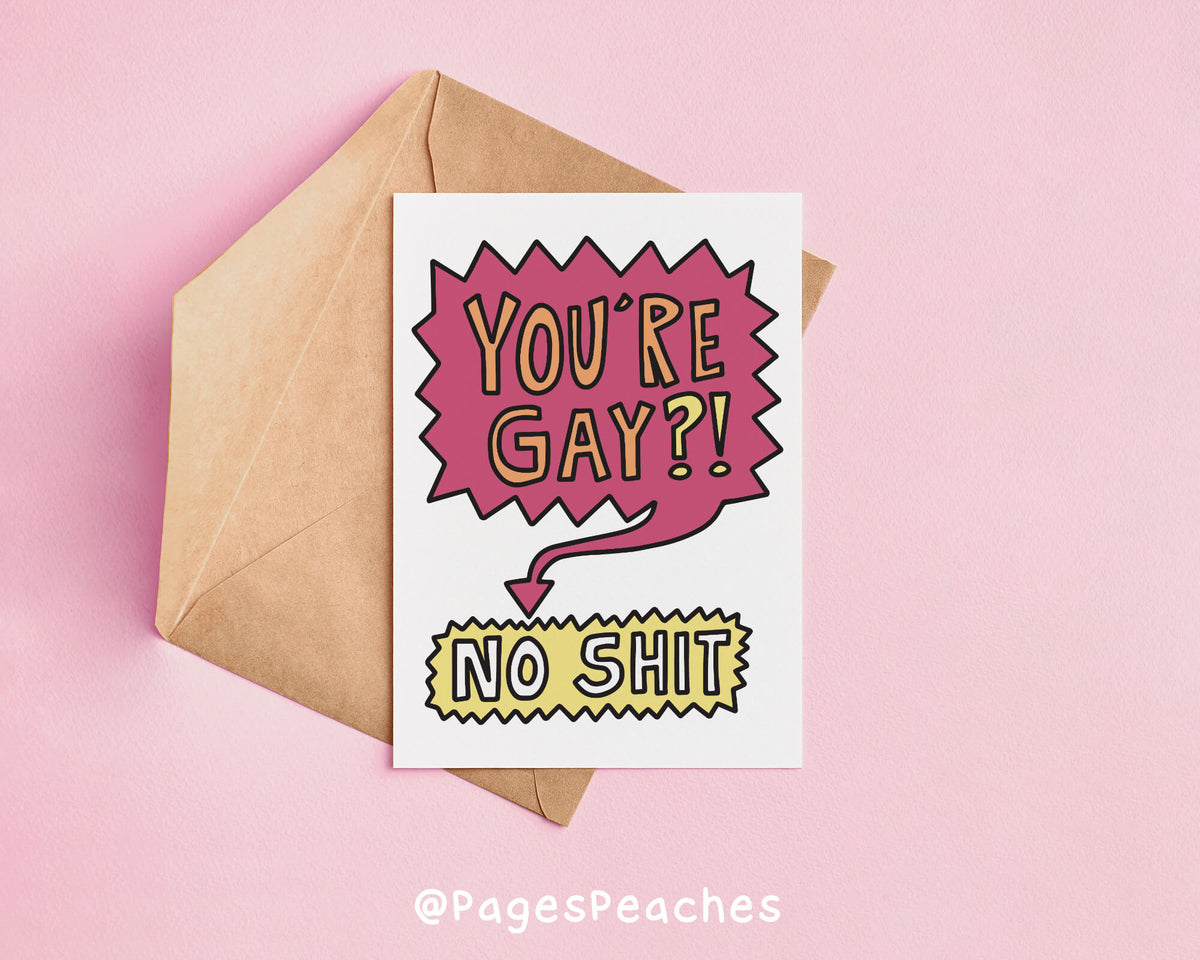 You&#39;re Gay No Shit Card
