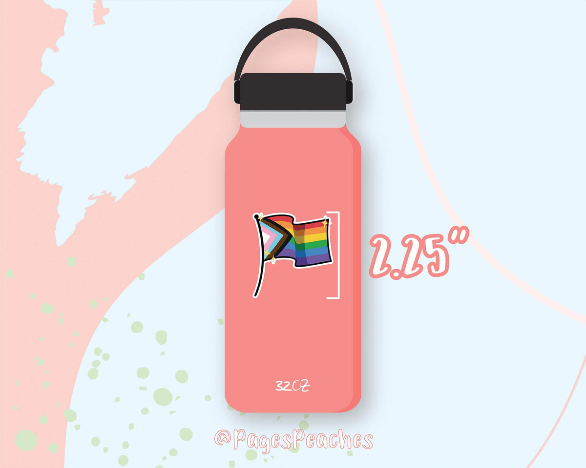 Large Bisexual Pride Flag Sticker
