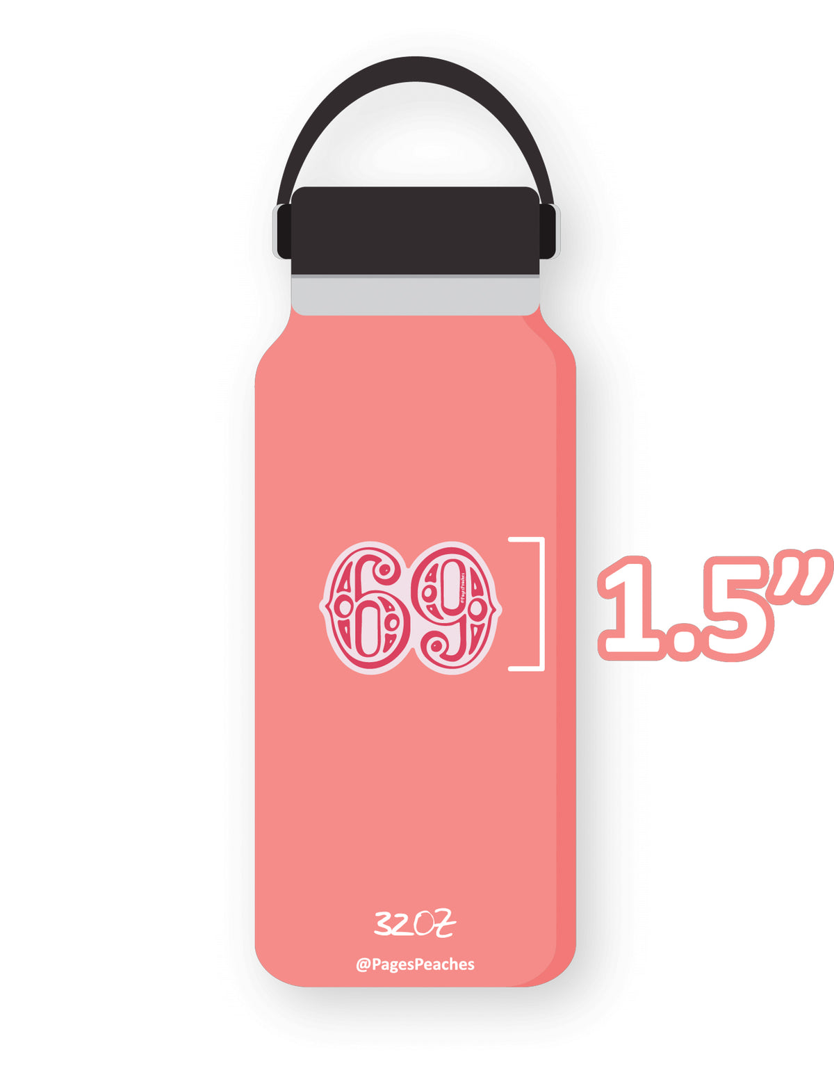 Large 69 Sticker