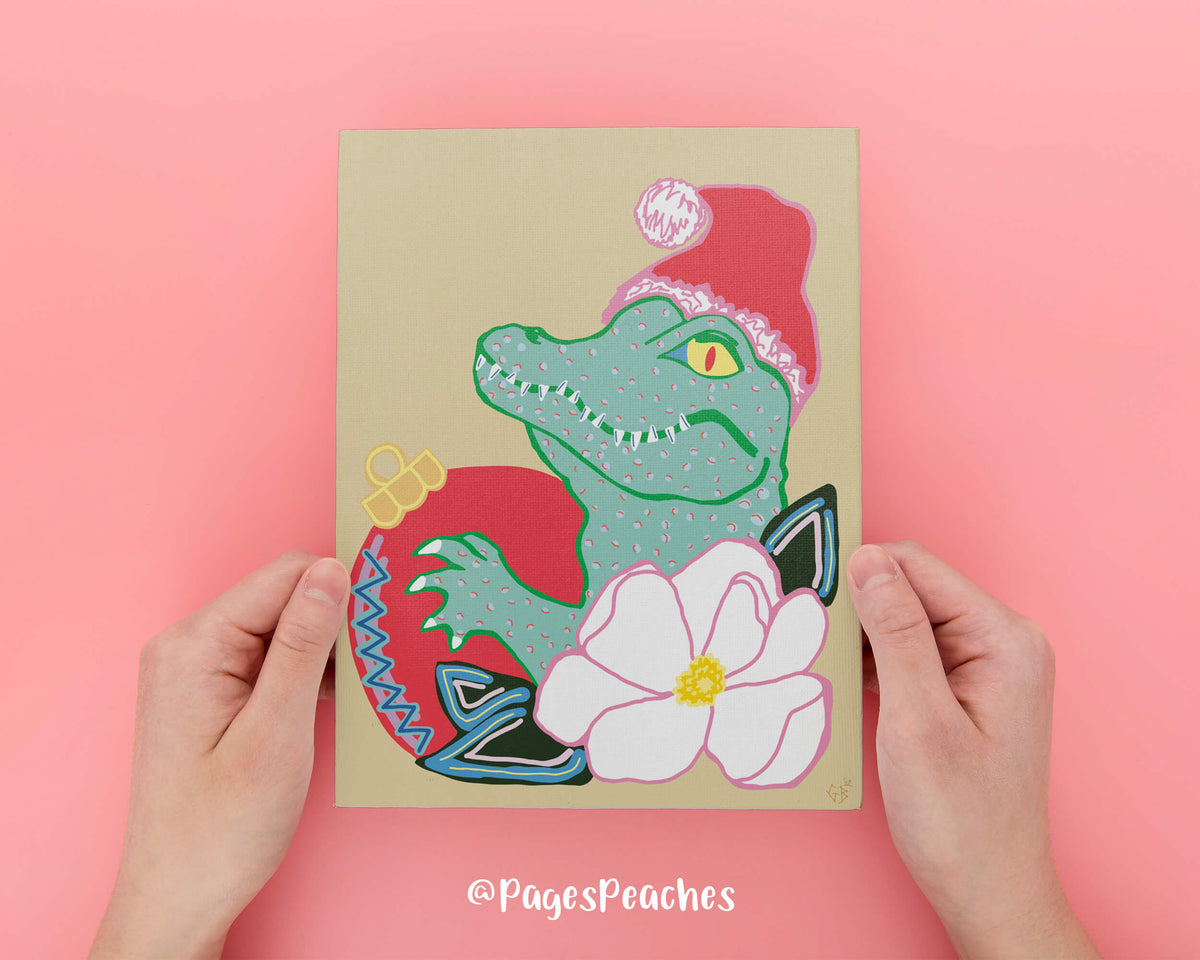 Gator Holiday Art Print