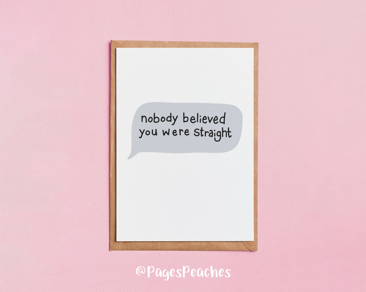 Believable Gay Card