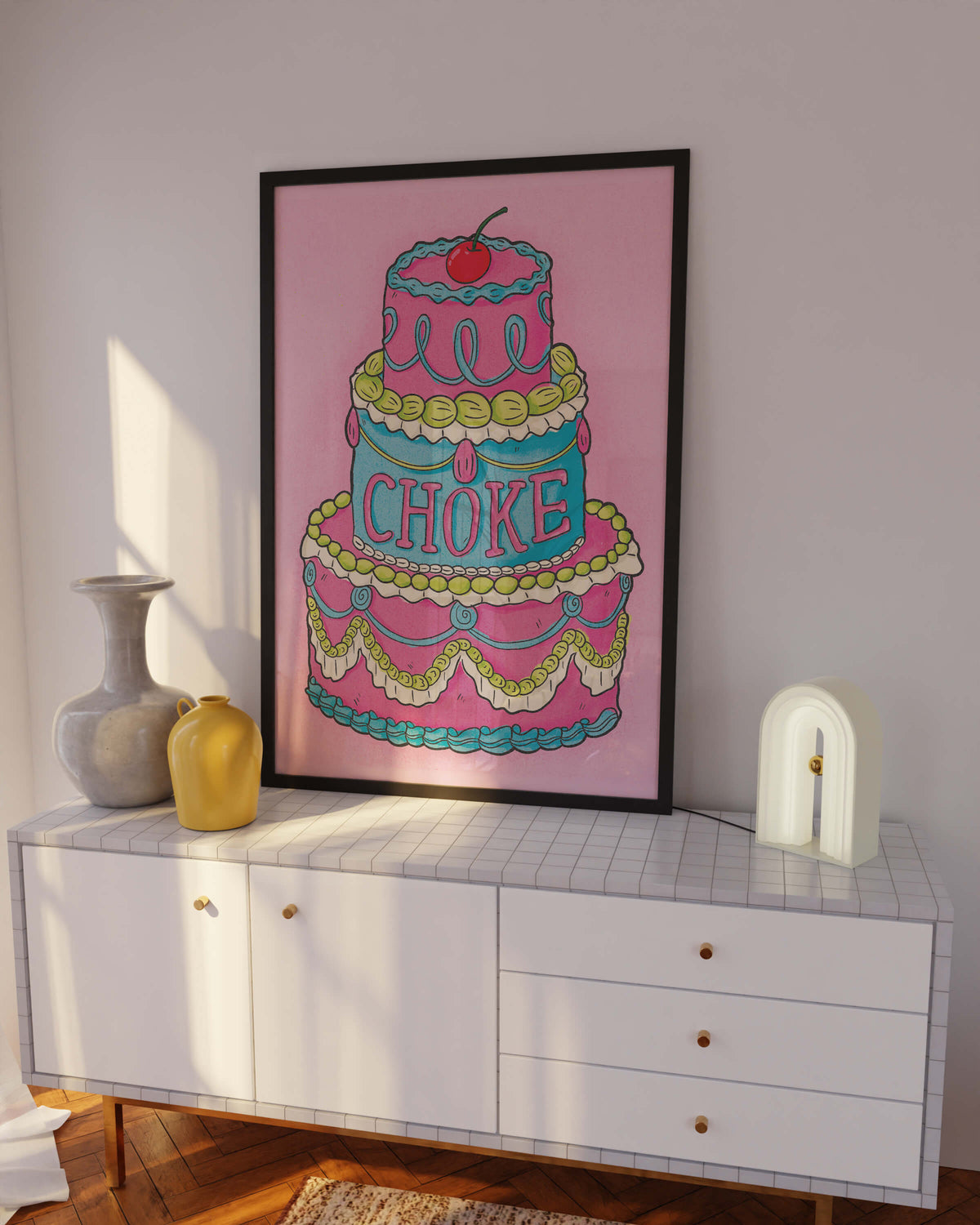 Choke Cake Art Print