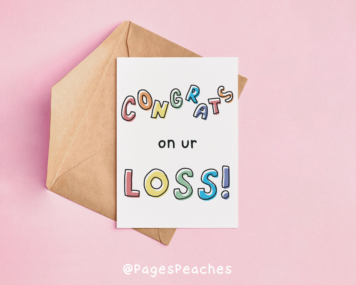 Wholesale Congrats on Your Loss Card MOQ 6
