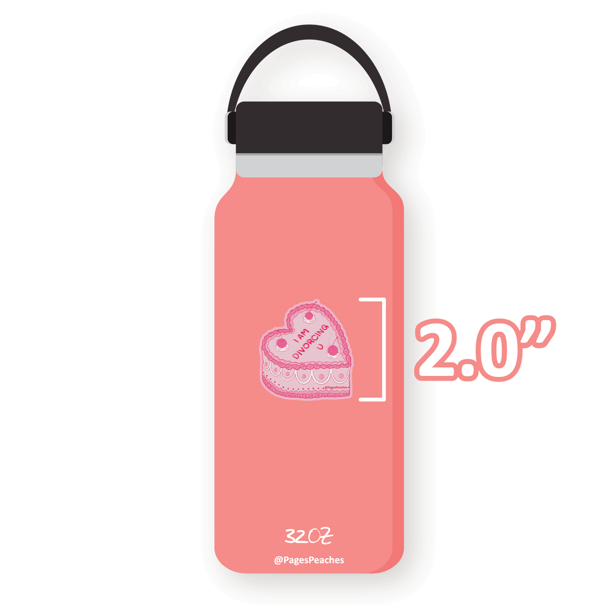 Large Divorce Cake Sticker