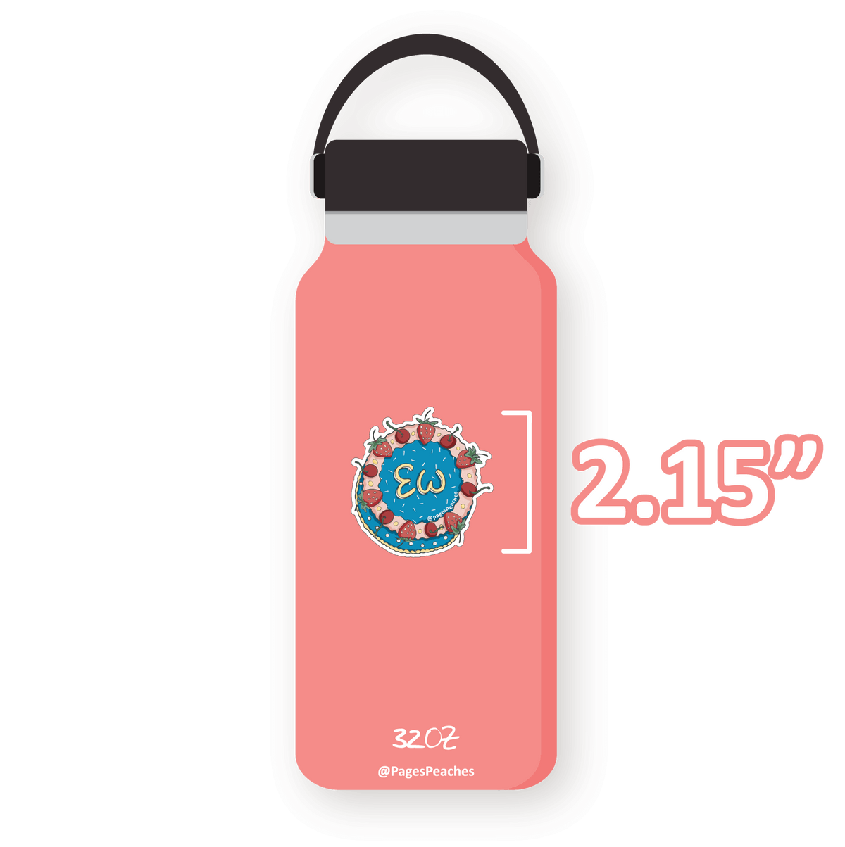 Large Ew Cake Sticker