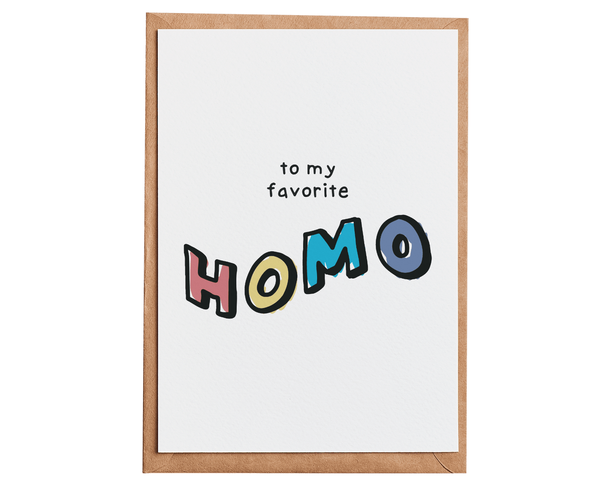 Wholesale Fav Homo Card MOQ 6