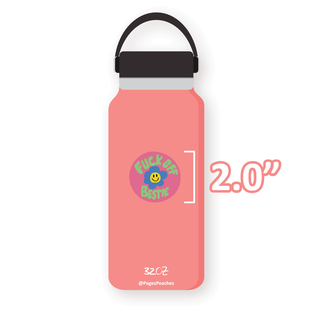 Large Fuck Off Bestie Sticker