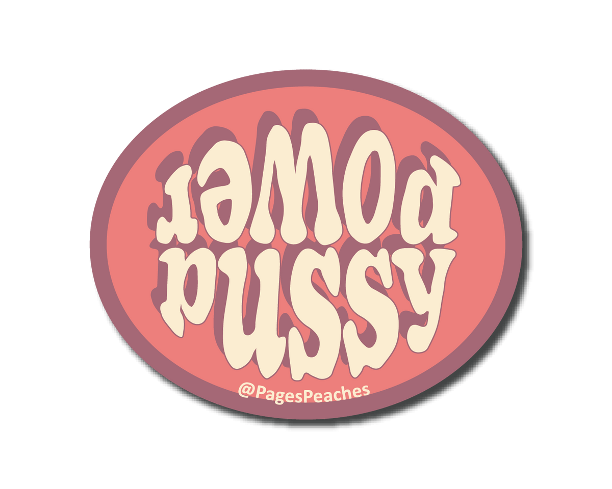 Mini Pussy Power Sticker