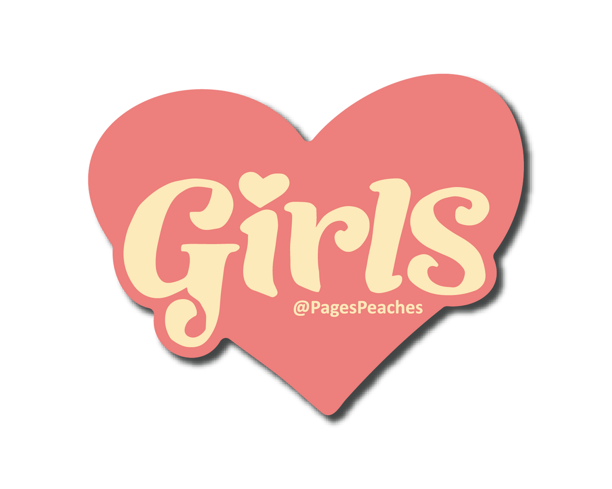 Large Girls Heart Sticker