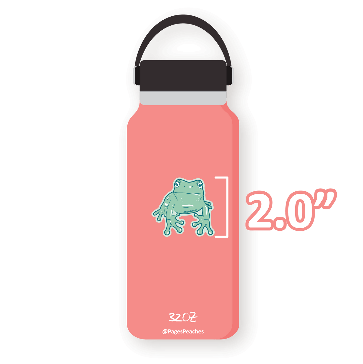 Large Green Frog Sticker