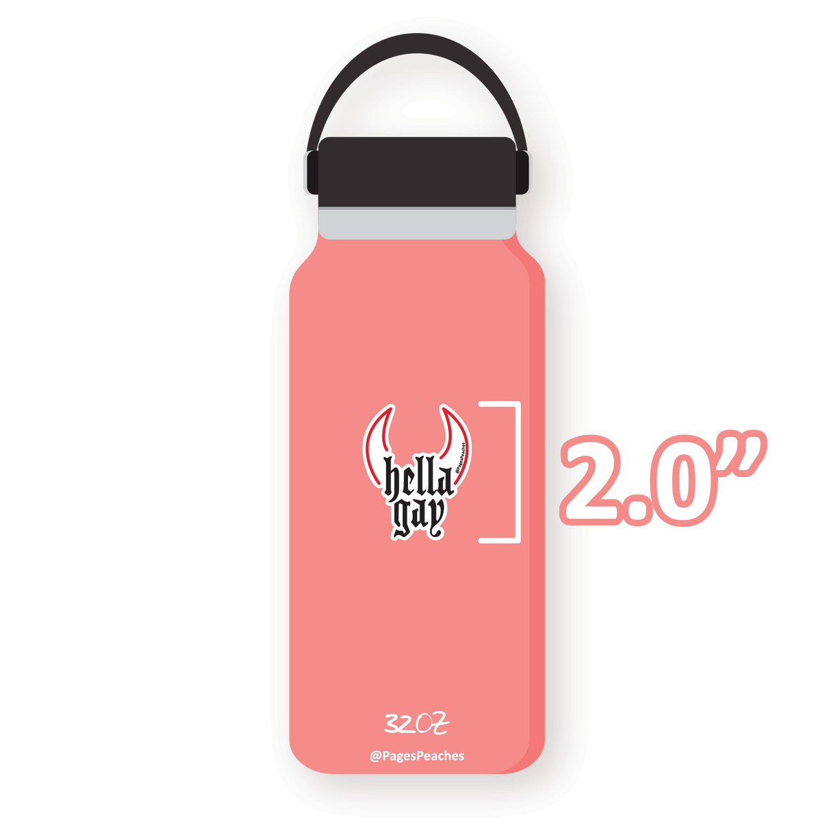 Large Hella Gay Sticker