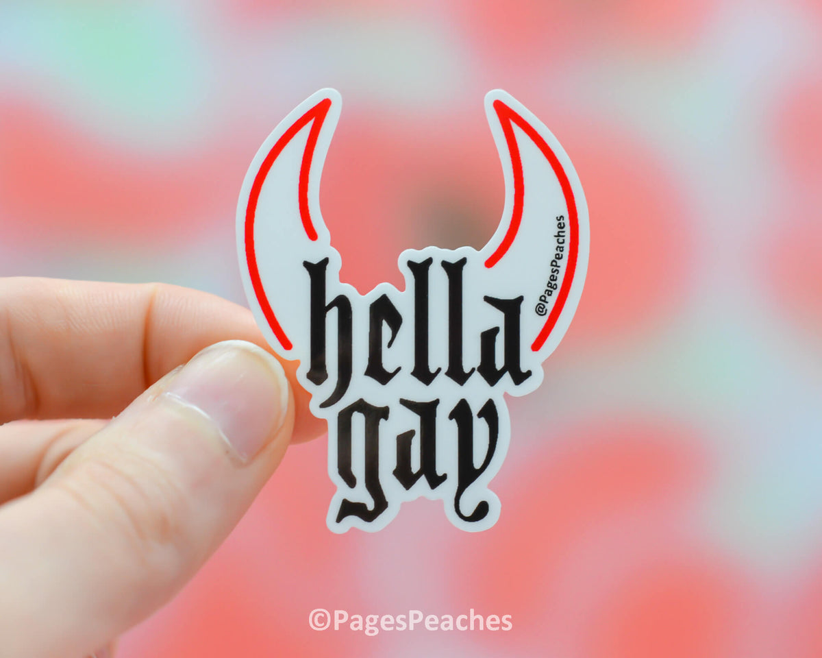 Large Hella Gay Sticker