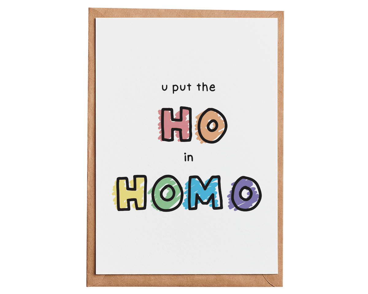 Wholesale Ho in Homo Card MOQ 6