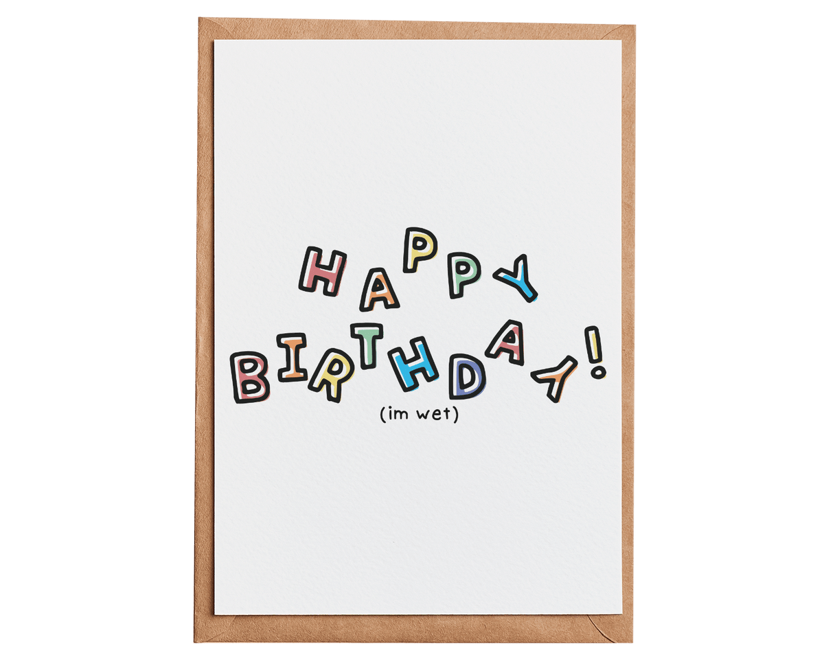 Wholesale Wet Birthday Card MOQ 6