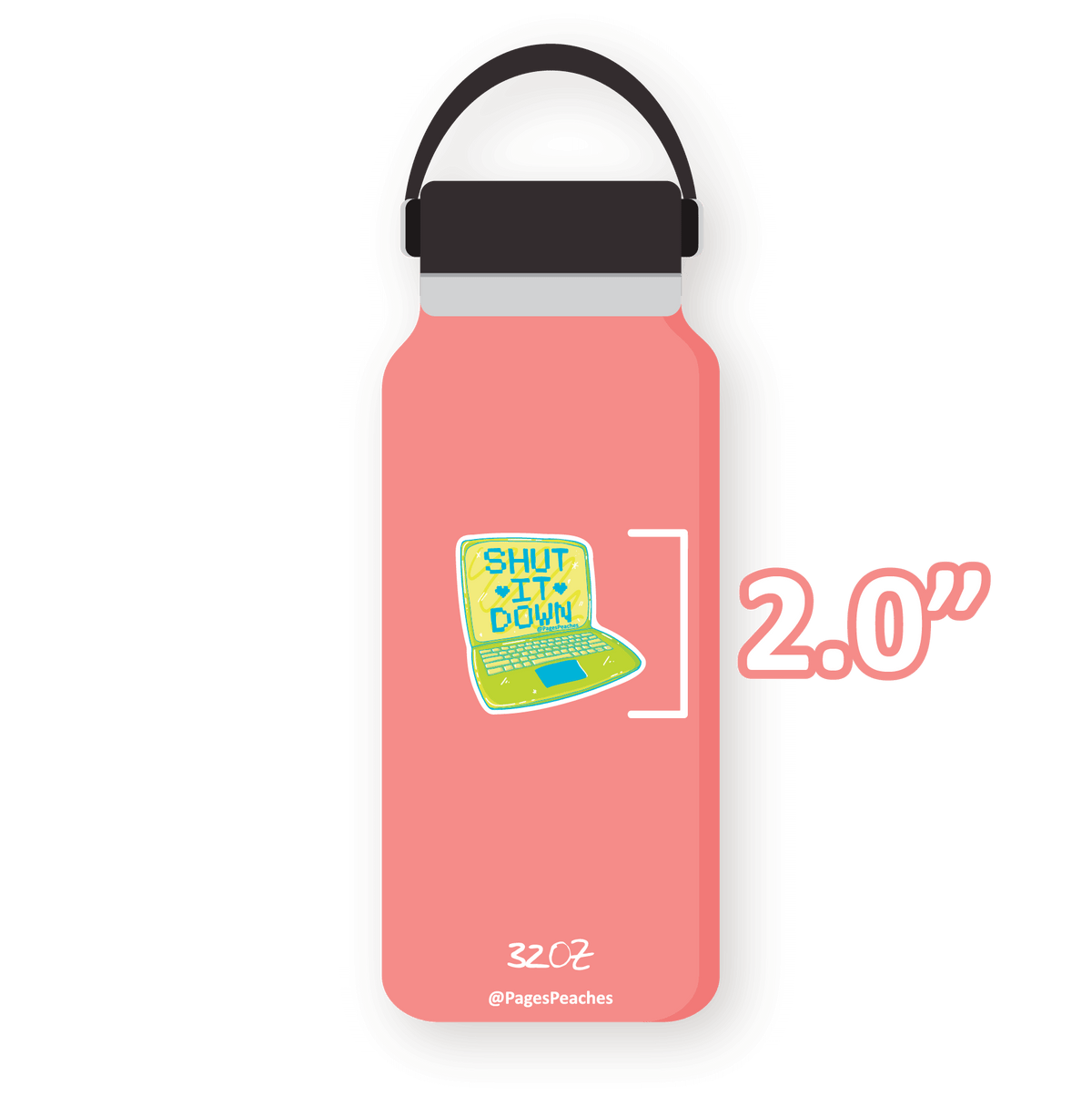 Large Shut It Down Sticker