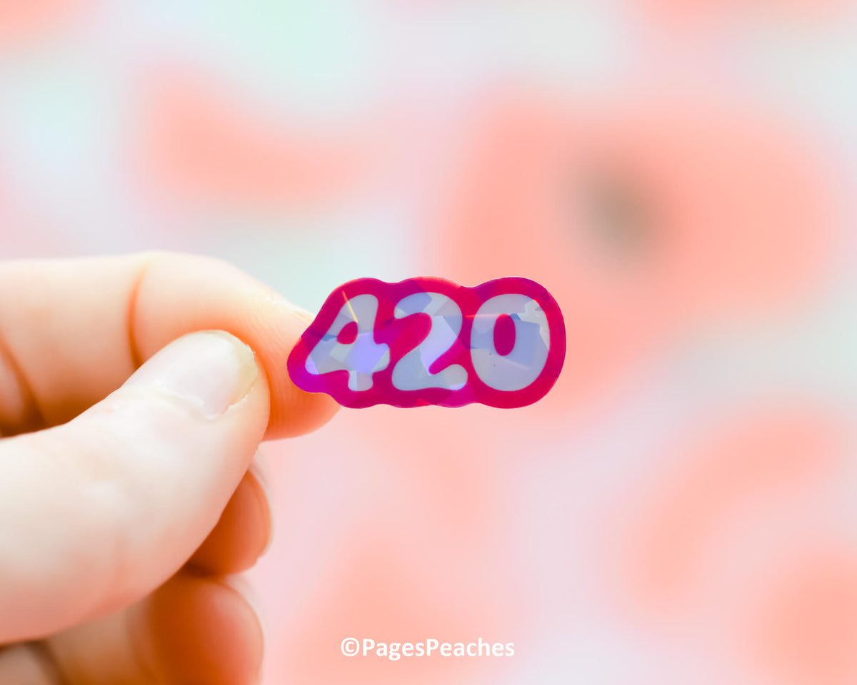 Mini 420 Weed Sticker