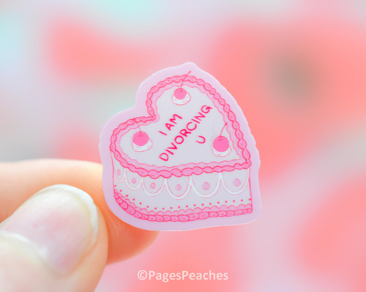 Mini Divorce Cake Sticker