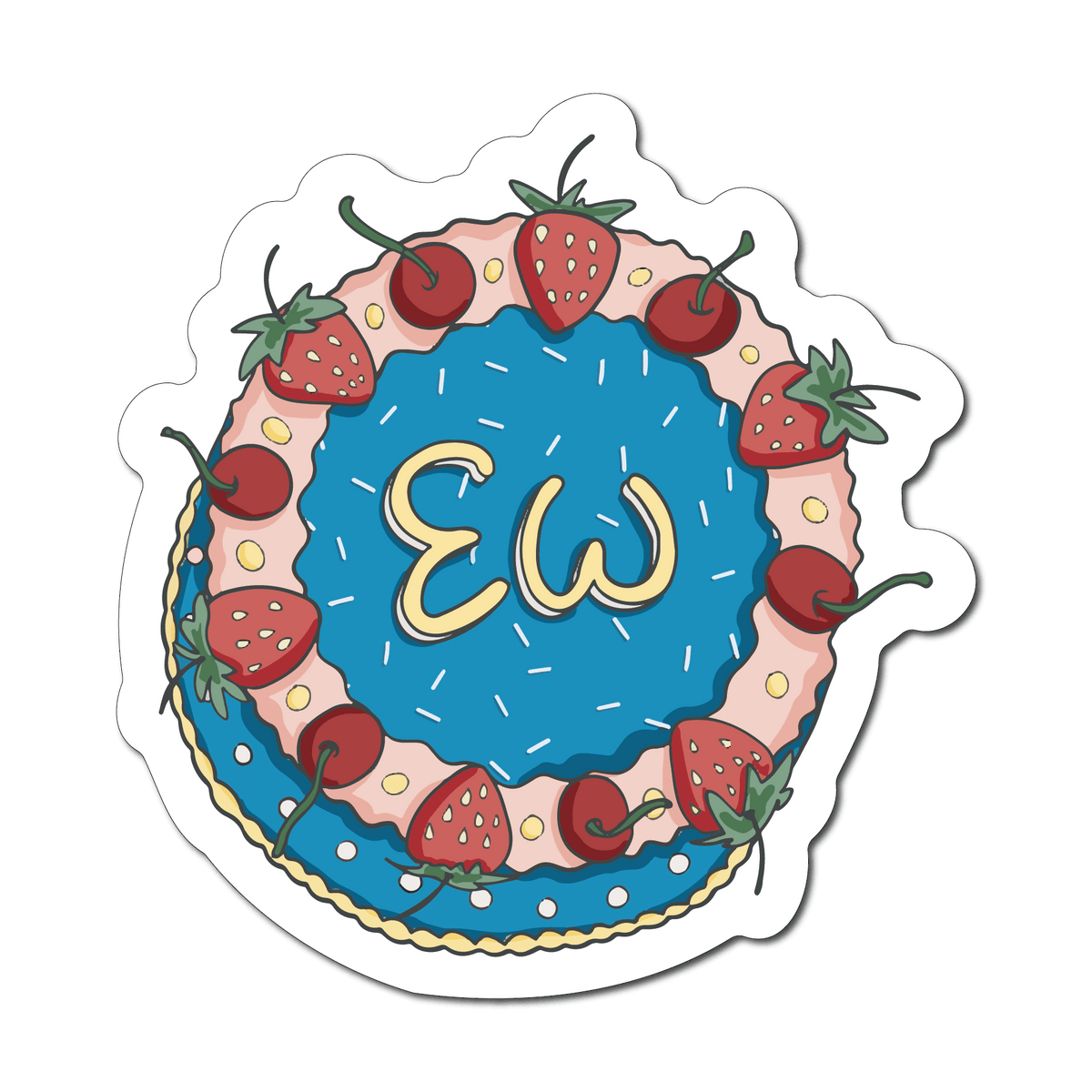 Mini Ew Cake Sticker