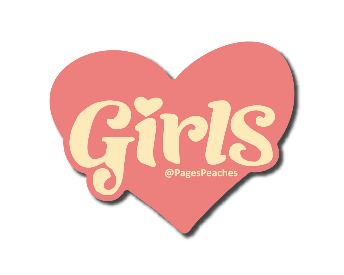Mini Girls Heart Sticker