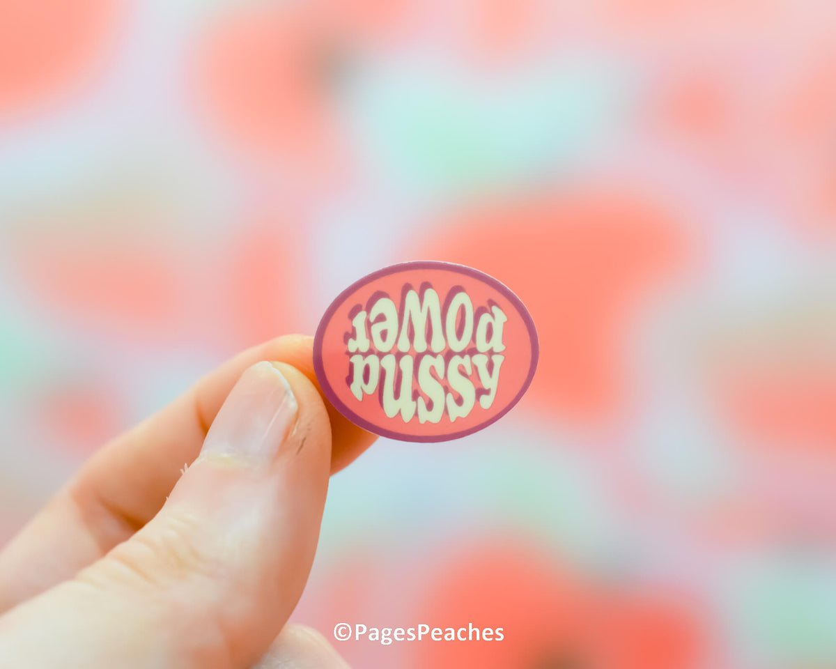 Mini Pussy Power Sticker