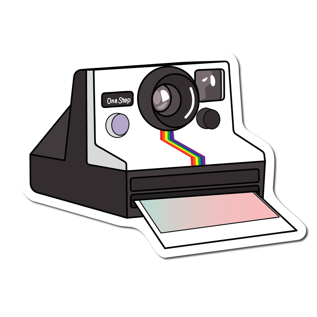 Polaroid Camera Sticker -  Sweden
