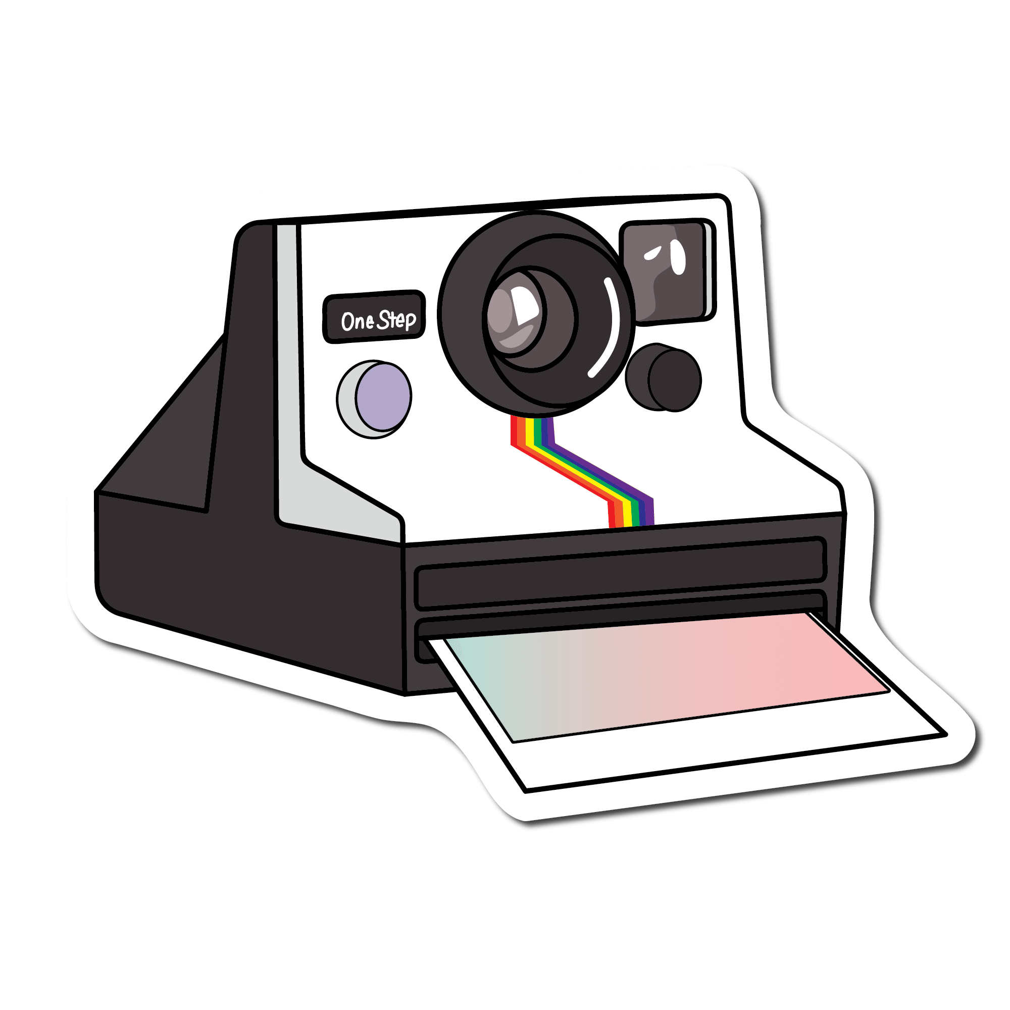 polaroid instant sticker camera