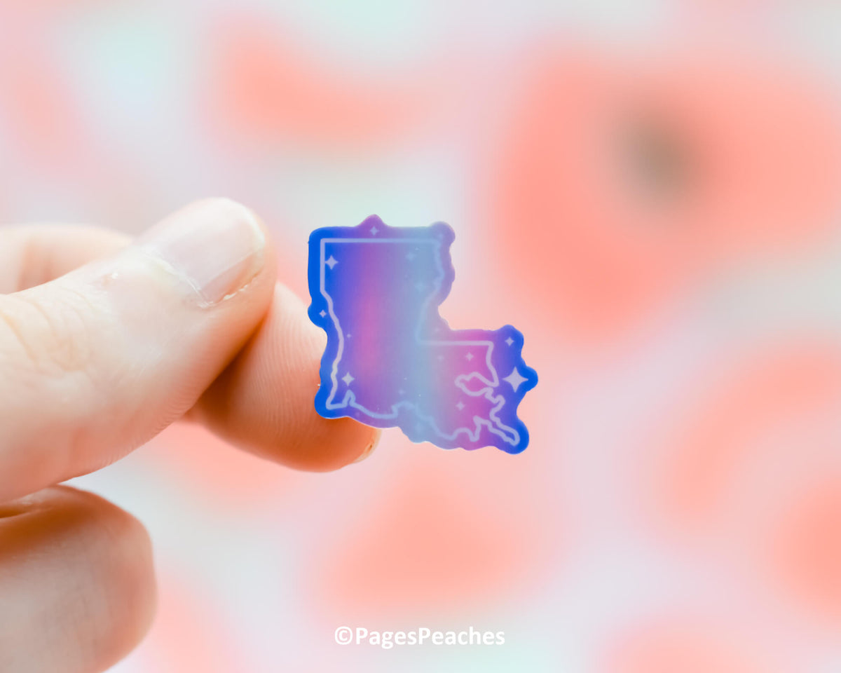 Mini Holo Transgender Louisiana Sticker