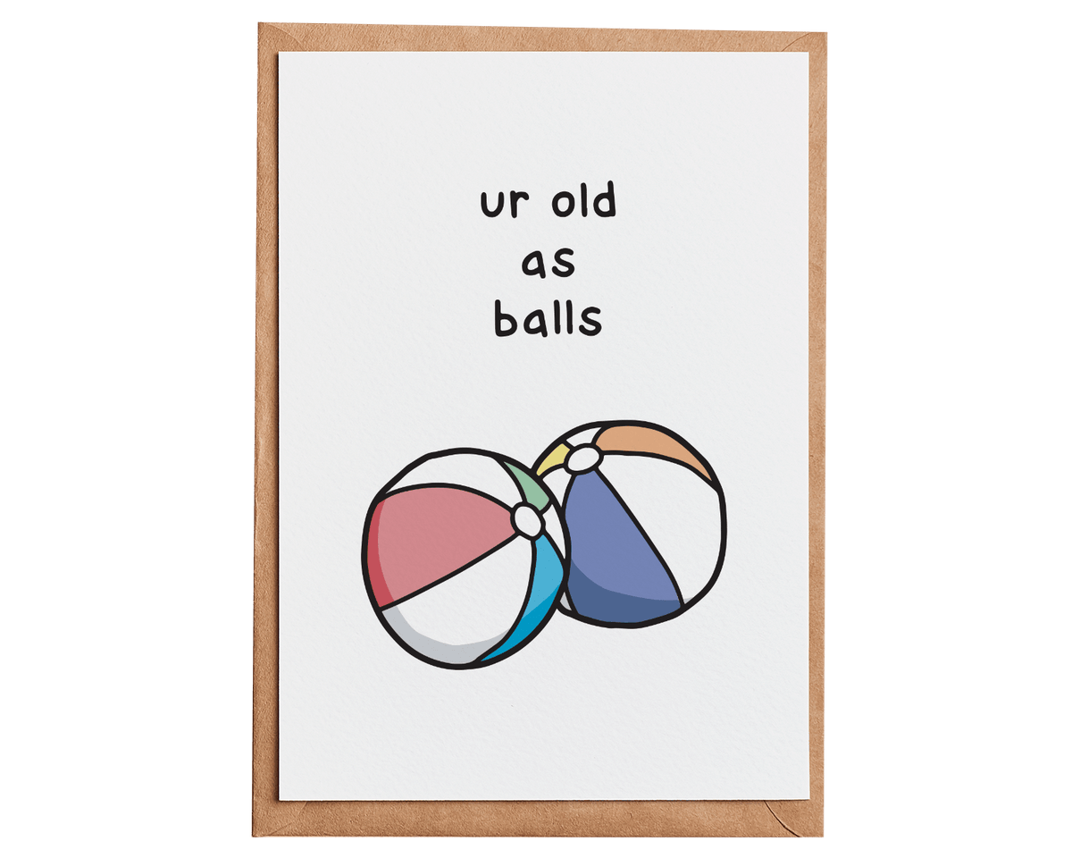 Wholesale Old As Balls Card MOQ 6