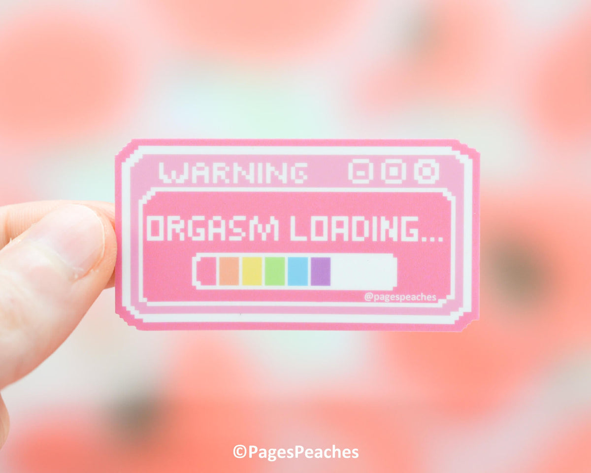 Wholesale Large Orgasm Loading Sticker MOQ 6