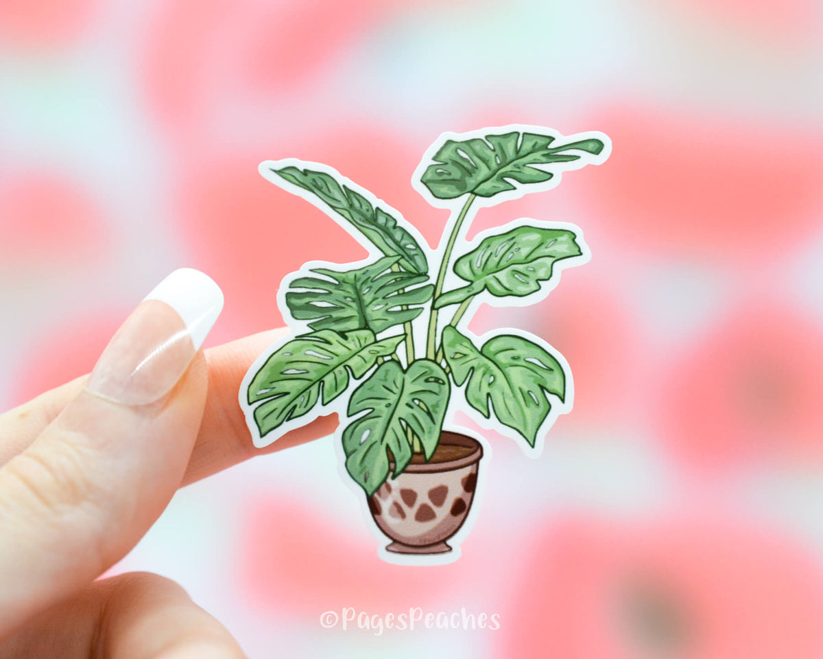 Large Monstera Plant Sticker