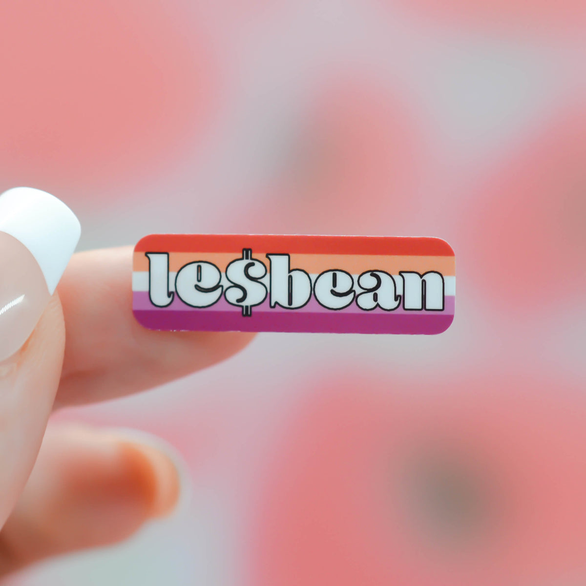Mini Le Dollar Bean Lesbian Sticker