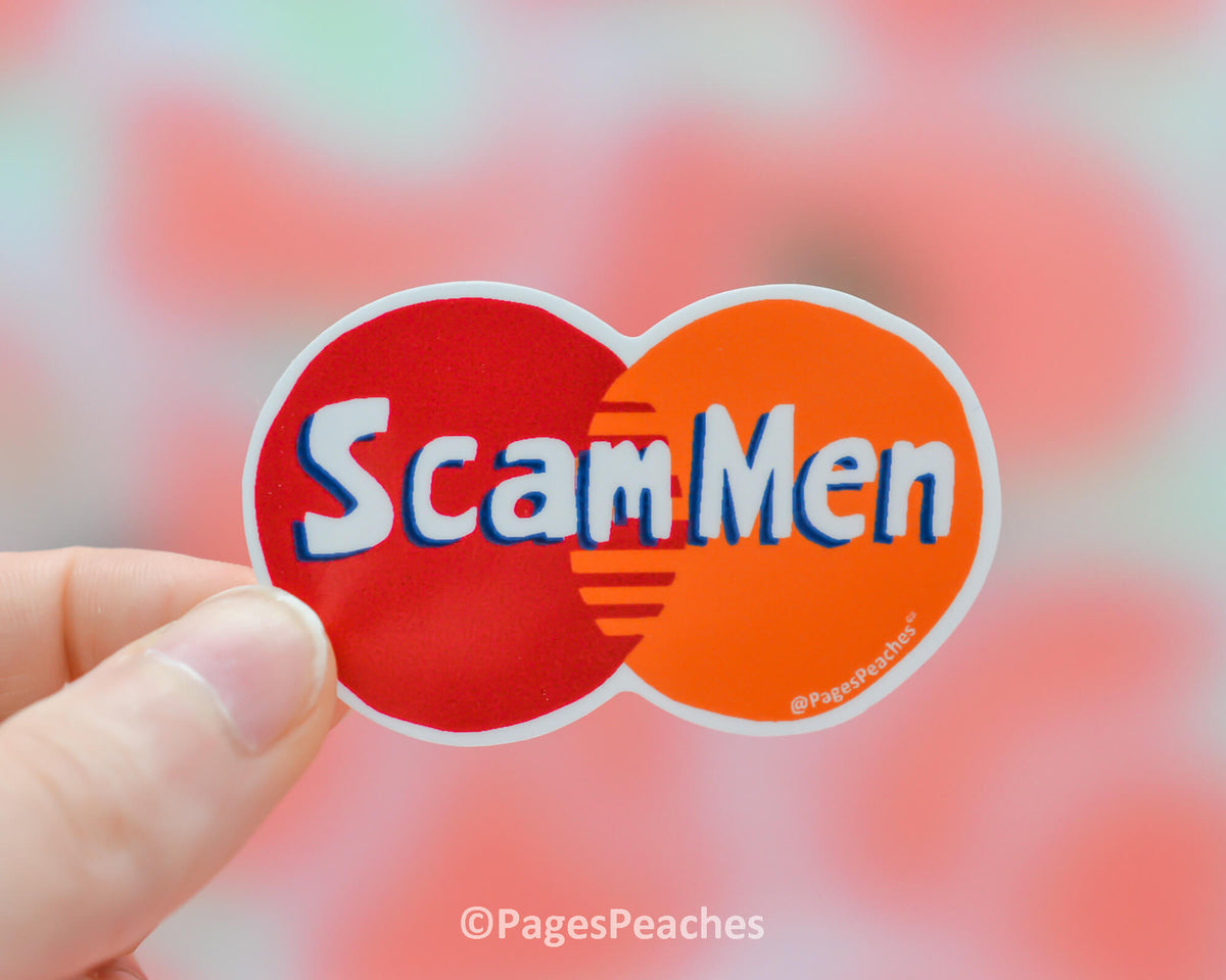 Large Scam Men Sticker