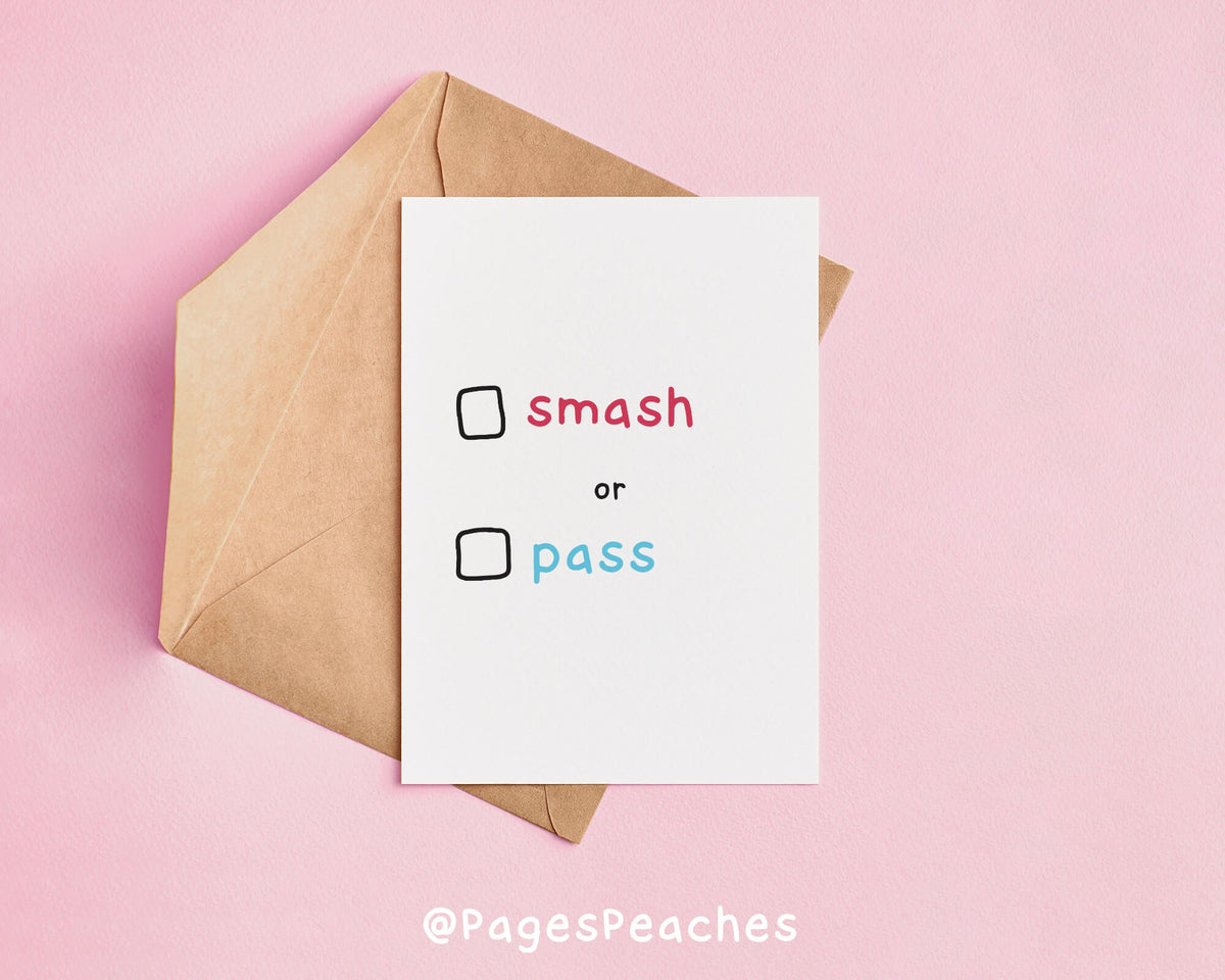 Wholesale Smash or Pass Card MOQ 6