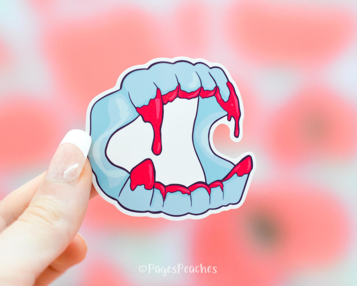 Large Fangs Sticker