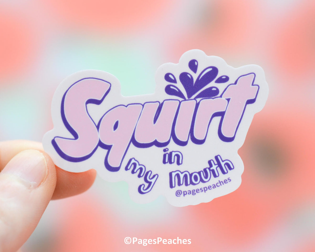 Wholesale Large Squirt in my Mouth Sticker MOQ 6