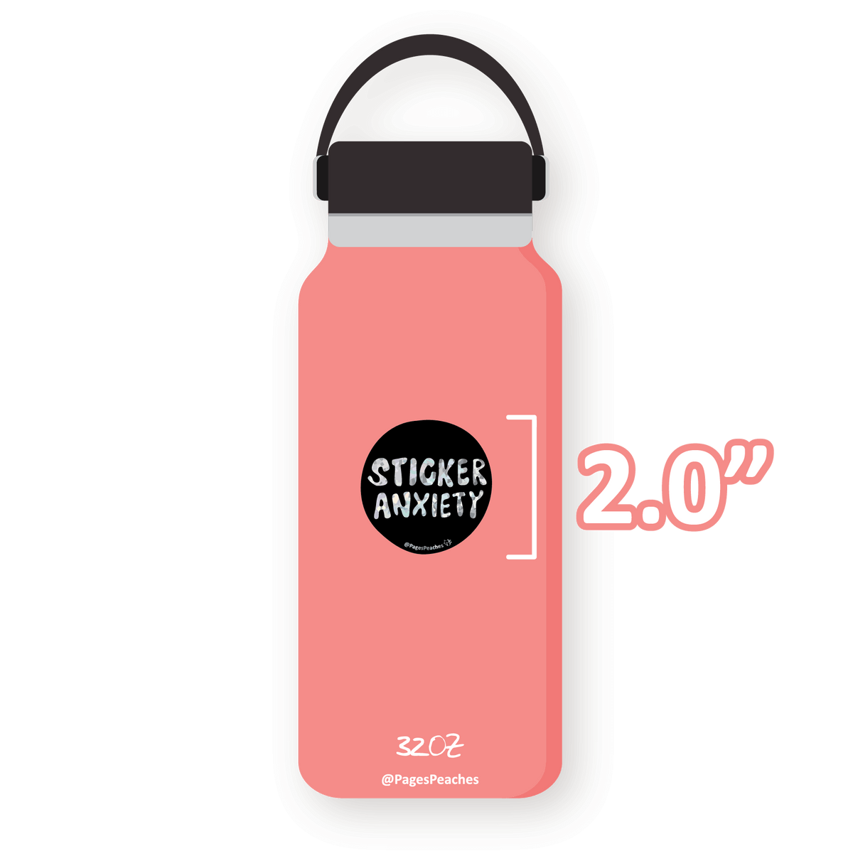 Large Holo Sticker Anxiety Sticker