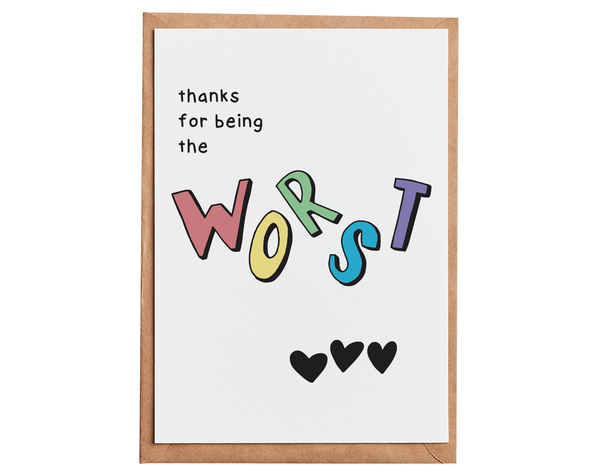 Wholesale The Worst Card MOQ 6