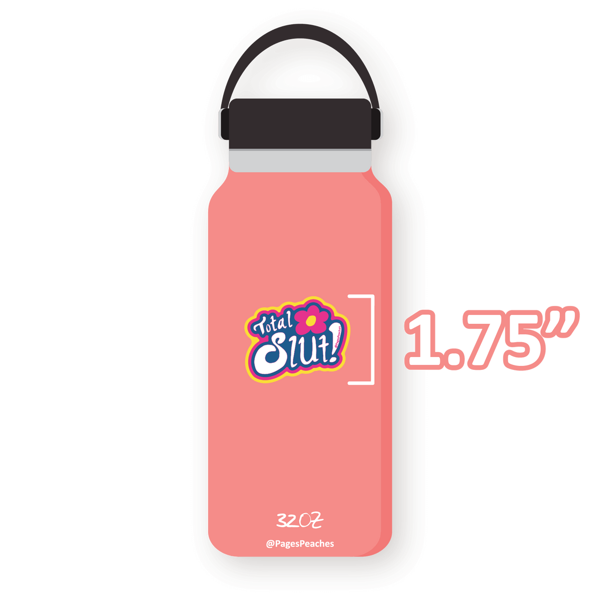 Large Total Slut Sticker