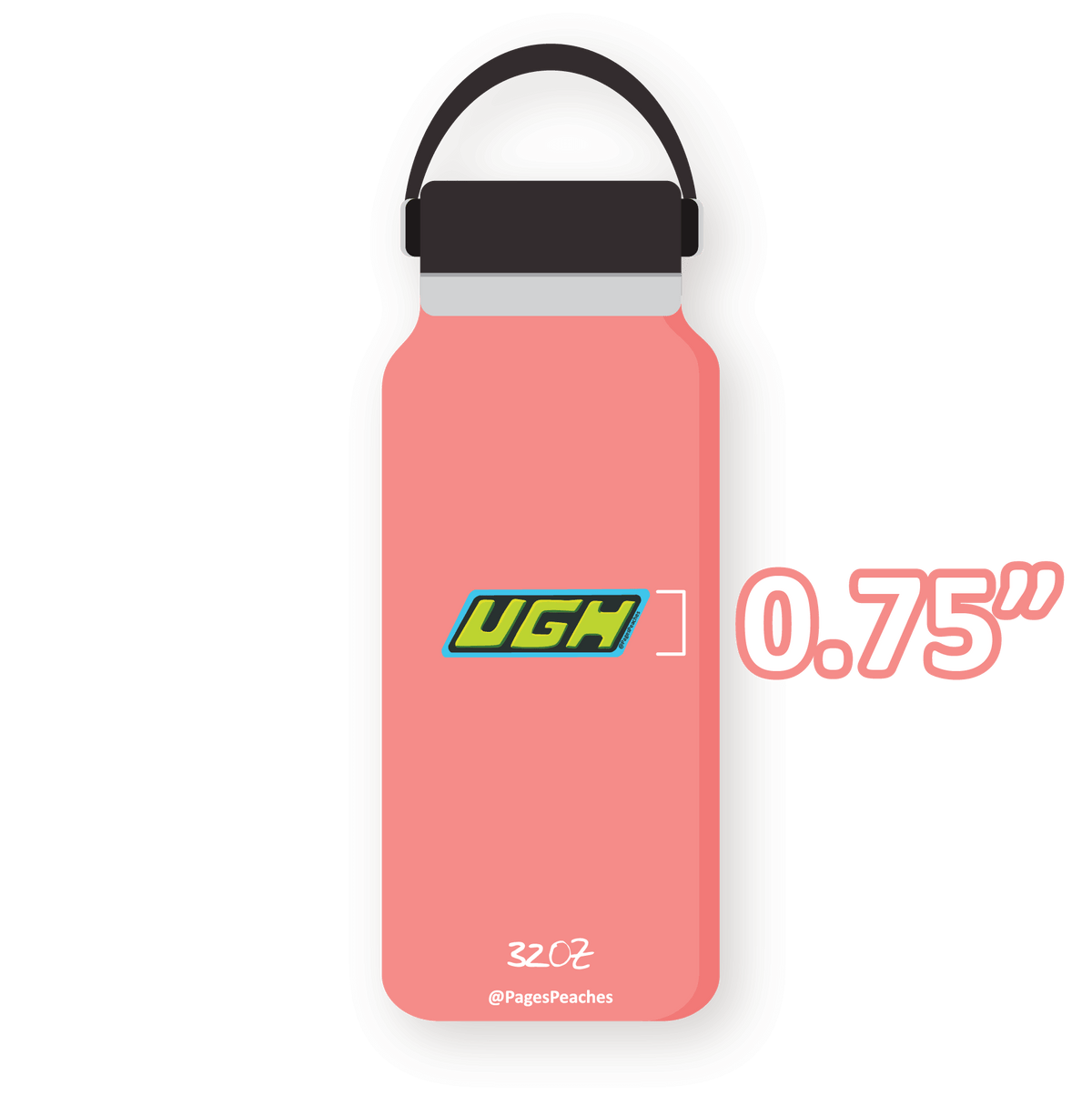 Large UGH Sticker