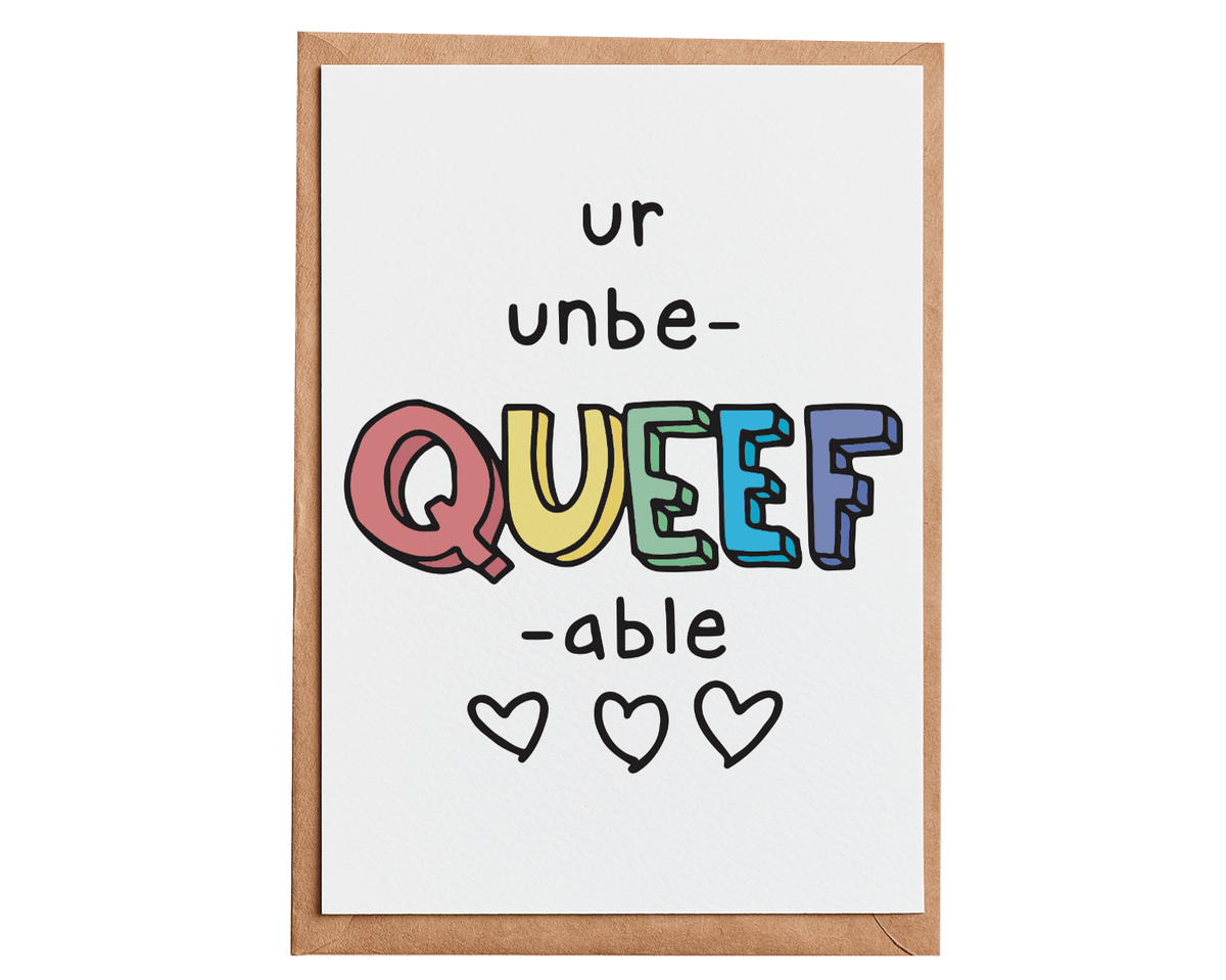 Wholesale Unbe-Queef-Able Card MOQ 6
