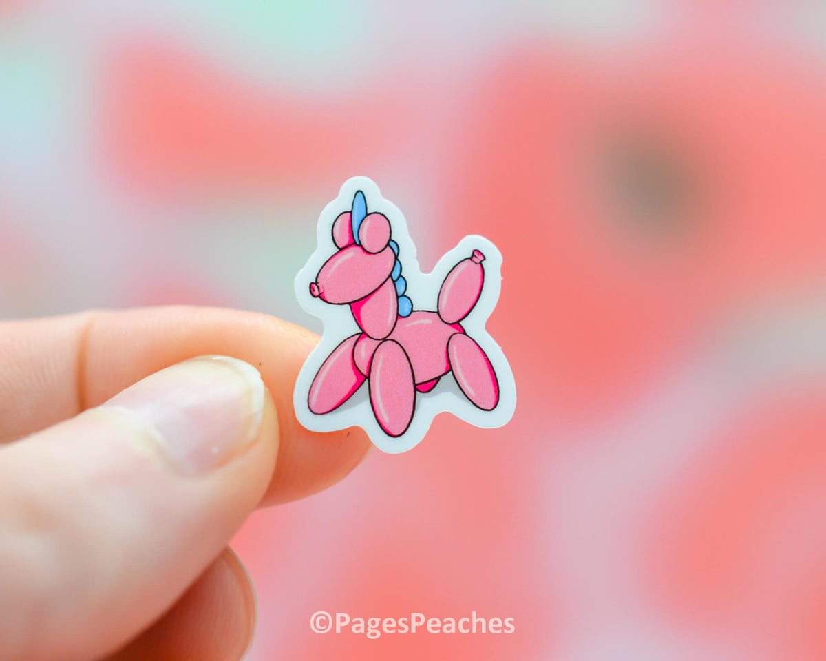Mini Balloon Unicorn Sticker