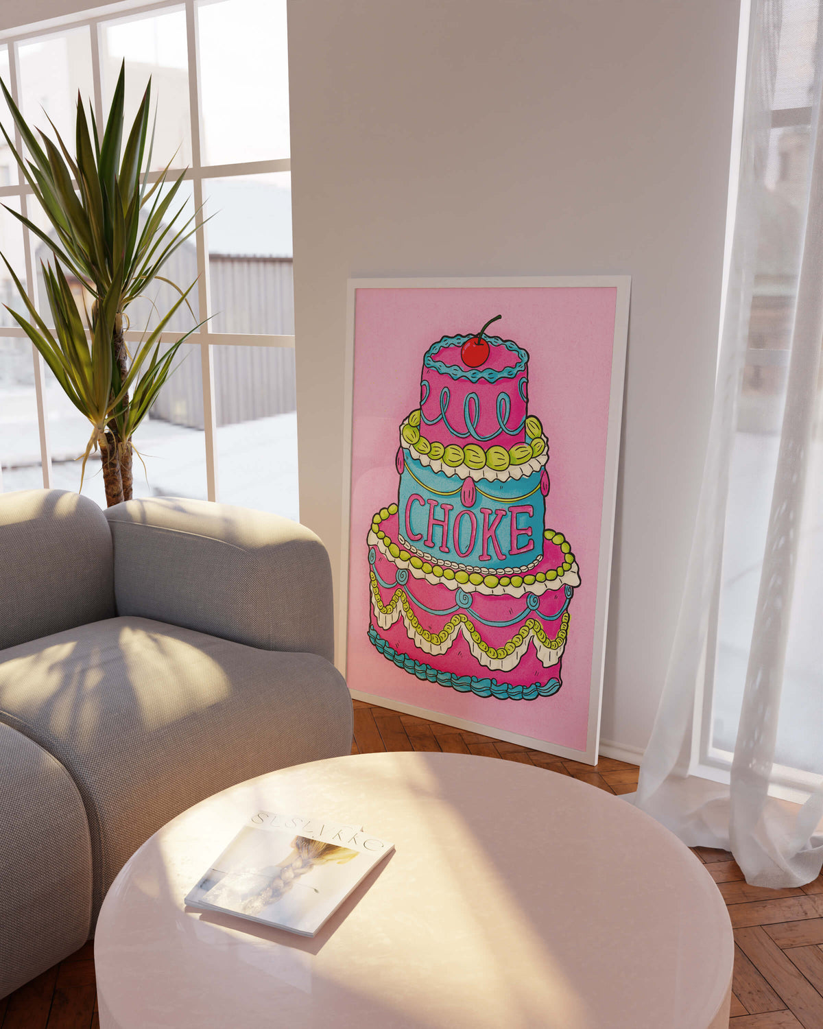 Choke Cake Art Print