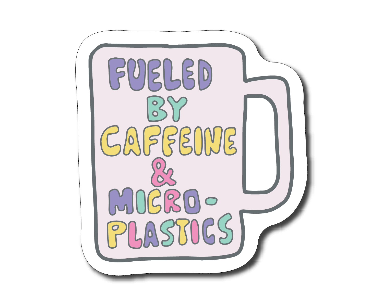Mini Microplastics Sticker - Pages Peaches