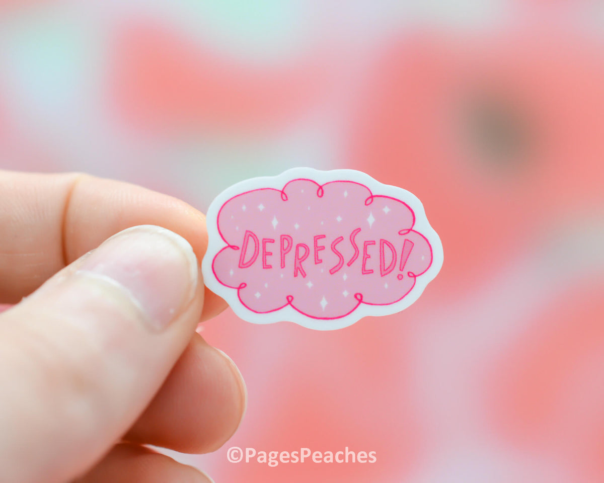 Mini Depressed! Sticker